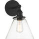 Barwell 1 Light 10 inch Coal Black Bath Vanity Light Wall Light