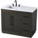 Chase 42 X 34 inch Chocolate Oak Bathroom Vanity Cabinet