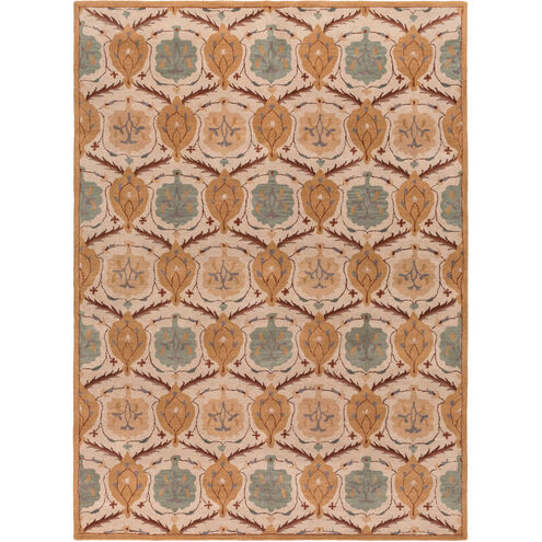Caesar 180 X 144 inch Khaki, Medium Gray, Tan, Camel, Dark Brown, Wood Rug