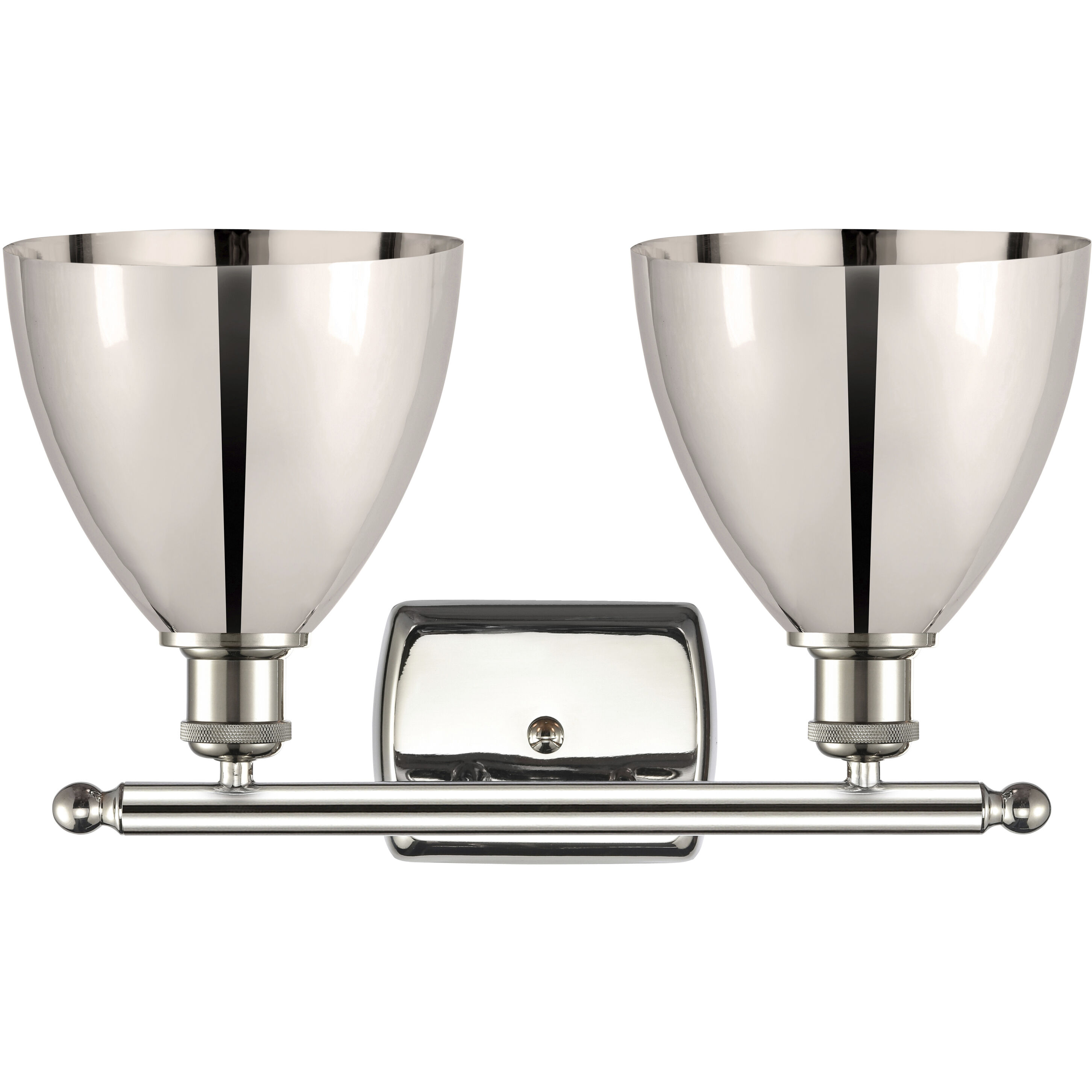 Ballston Dome 2 Light 18 inch Polished Nickel Bath Vanity Light Wall Light