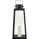 Hugh 28 X 10.5 inch Black with Burnished Bronze Outdoor Decorative Lantern