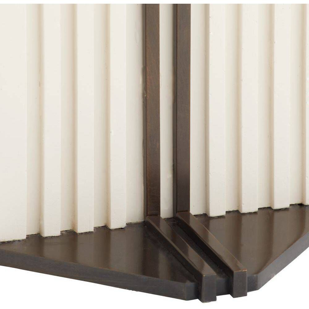 Fortunata 61 inch 150.00 watt Ivory and Heritage Brass Floor Lamp Portable Light