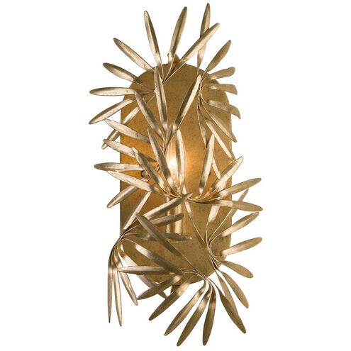 Jardin 1 Light 6 inch Oxidized Gold Leaf ADA Wall Sconce Wall Light