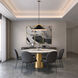 Baltic LED 24 inch Black and Brushed Brass Pendant Ceiling Light