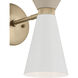 Phix LED 8.75 inch Champagne Bronze with Greige and White Wall Sconce Wall Light