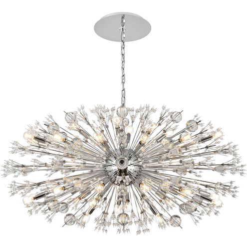 Vera 38 Light 25 inch Chrome Pendant Ceiling Light