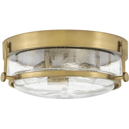 Harper 3 Light 15.75 inch Heritage Brass Indoor Flush Mount Ceiling Light