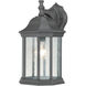 Hawthorne 1 Light 14 inch Black Outdoor Wall Sconce