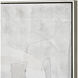 Whiten II White with Gray and Champagne Silver Framed Wall Art