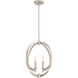 Orion 4 Light 18 inch Brushed Nickel Pendant Ceiling Light