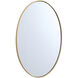 Eternity 34 X 24 inch Brass Wall Mirror