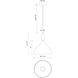Alora Mood Belleview 1 Light 11.88 inch Aged Gold Pendant Ceiling Light in Clear