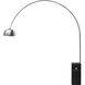 Iconic 95 inch 100 watt Satin Nickel and Black Arc Floor Lamp Portable Light