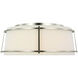 Carrier and Company Callaway LED 17.25 inch Polished Nickel Flush Mount Ceiling Light