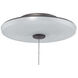 Elegance LED Brushed Polished Nickel Fan Bowl Light Kit, Universal Mount