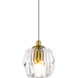 Eren 1 Light 6 inch Gold Pendant Ceiling Light