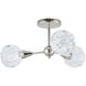 Helena 3 Light 20 inch Polished Nickel Semi-Flush Mount Ceiling Light