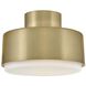 Cedric 2 Light 13 inch Lacquered Brass Semi-flush Mount Ceiling Light