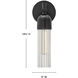Soren 1 Light 5 inch Black Bath Light Wall Light