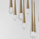 Pierce LED 19 inch Gold Multi-Light Pendant Ceiling Light
