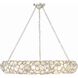 Palla 8 Light 32 inch Antique Silver Chandelier Ceiling Light