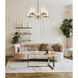 Callista 5 Light 33 inch Rubbed Brass Chandelier Ceiling Light