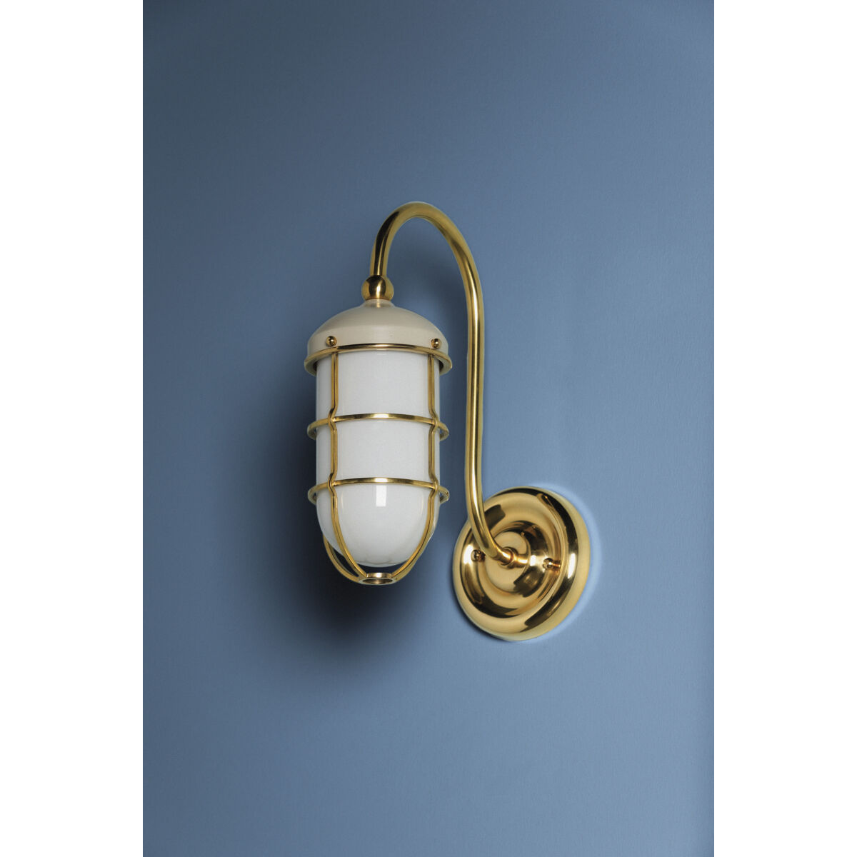 Holkham 1 Light 4.75 inch Aged Brass/Off White Wall Sconce Wall Light