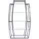 Carter 79 X 46 inch Nickel Etagere