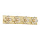 Shea 4 Light 22 inch Aged Brass Bath And Vanity Wall Light