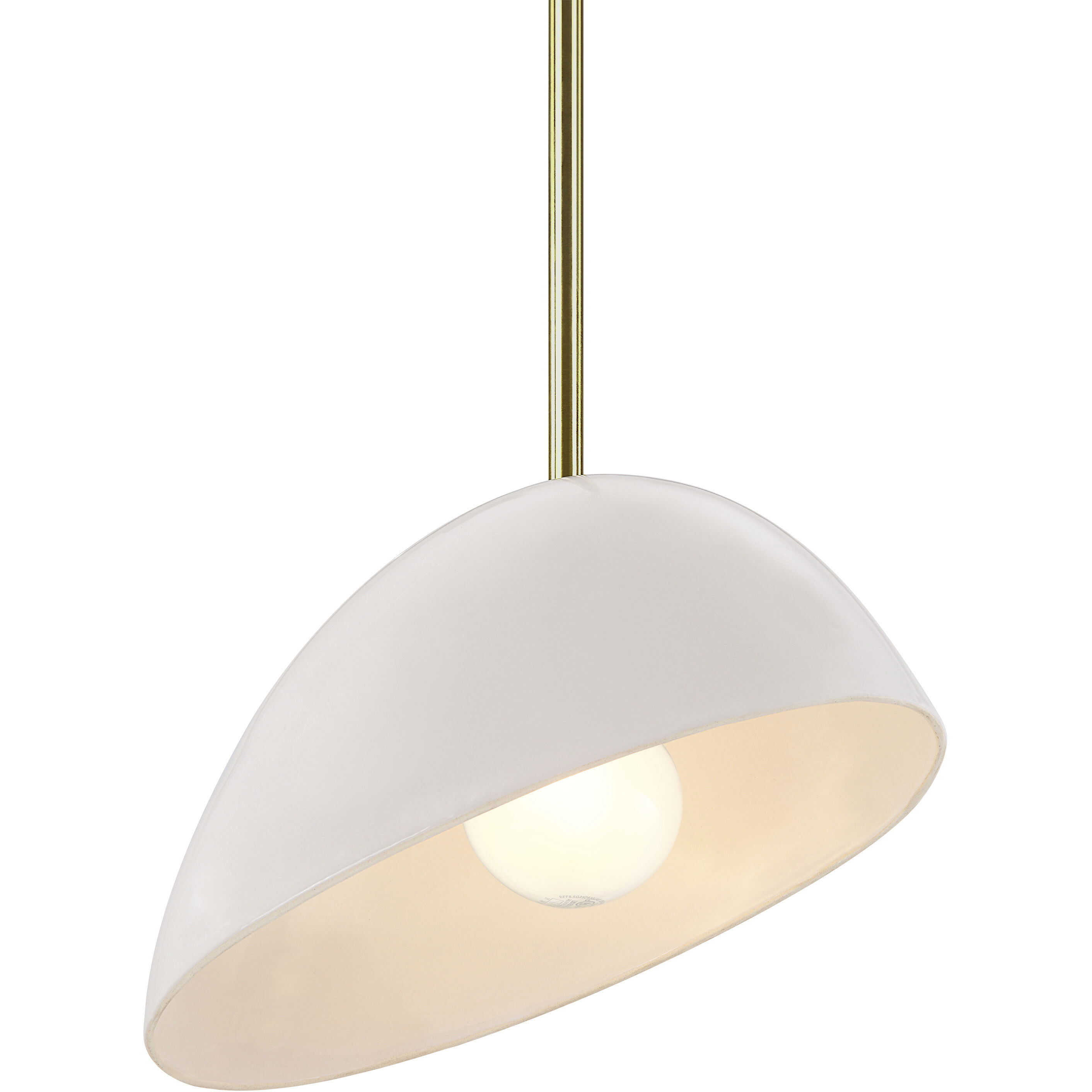 Corio 1 Light 11.75 inch Glossy Off-White Chandelier Ceiling Light