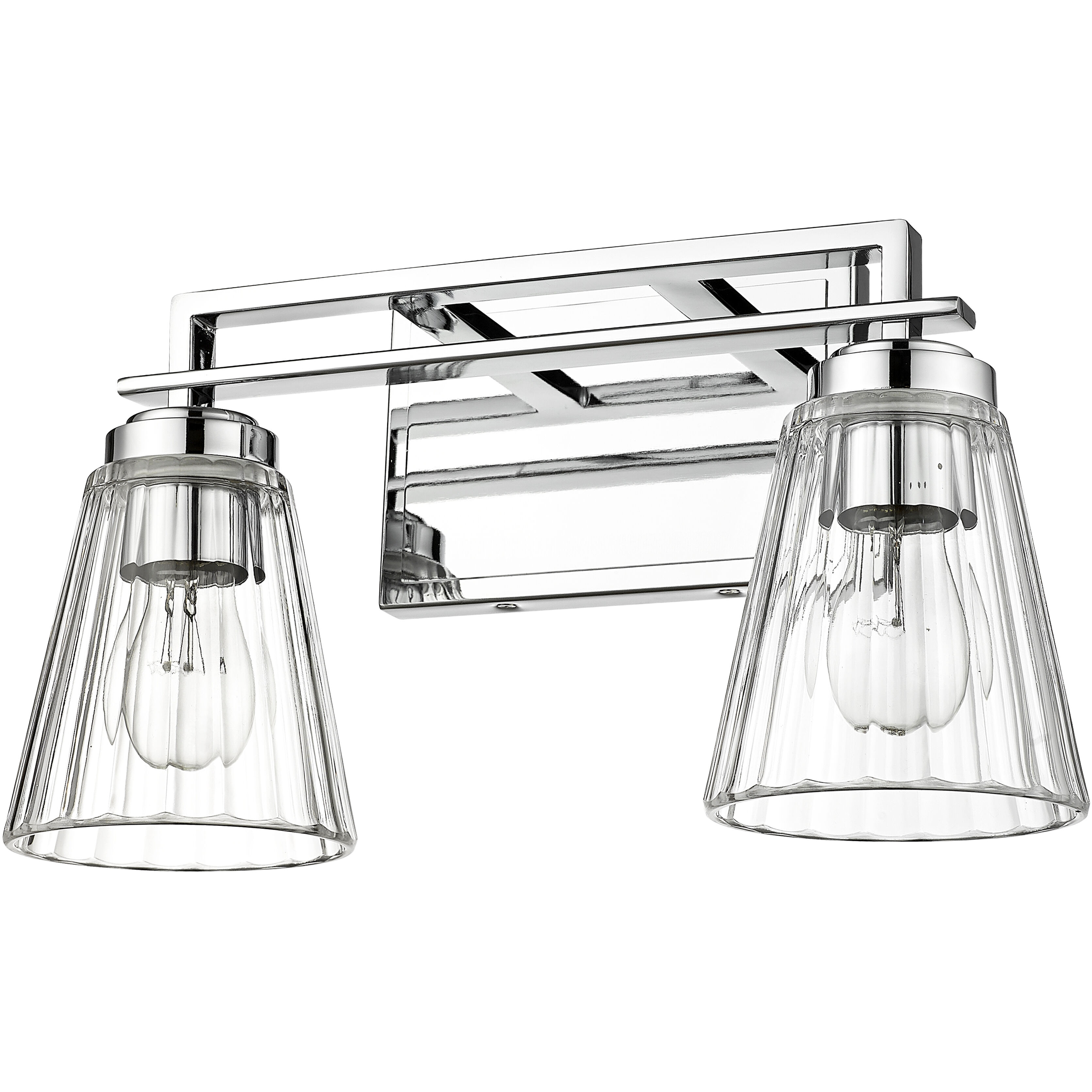 Lyna 2 Light 16 inch Chrome Vanity Wall Light