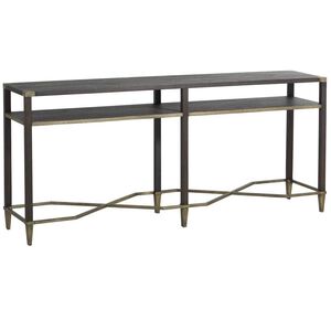 Sue 70 X 15 inch Natural Black / Antique Champagne Console Table