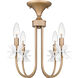 Remy 4 Light 16 inch Bronze Gold Semi-Flush Mount Ceiling Light, Large