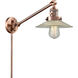 Halophane 21 inch 60.00 watt Antique Copper Swing Arm Wall Light, Franklin Restoration