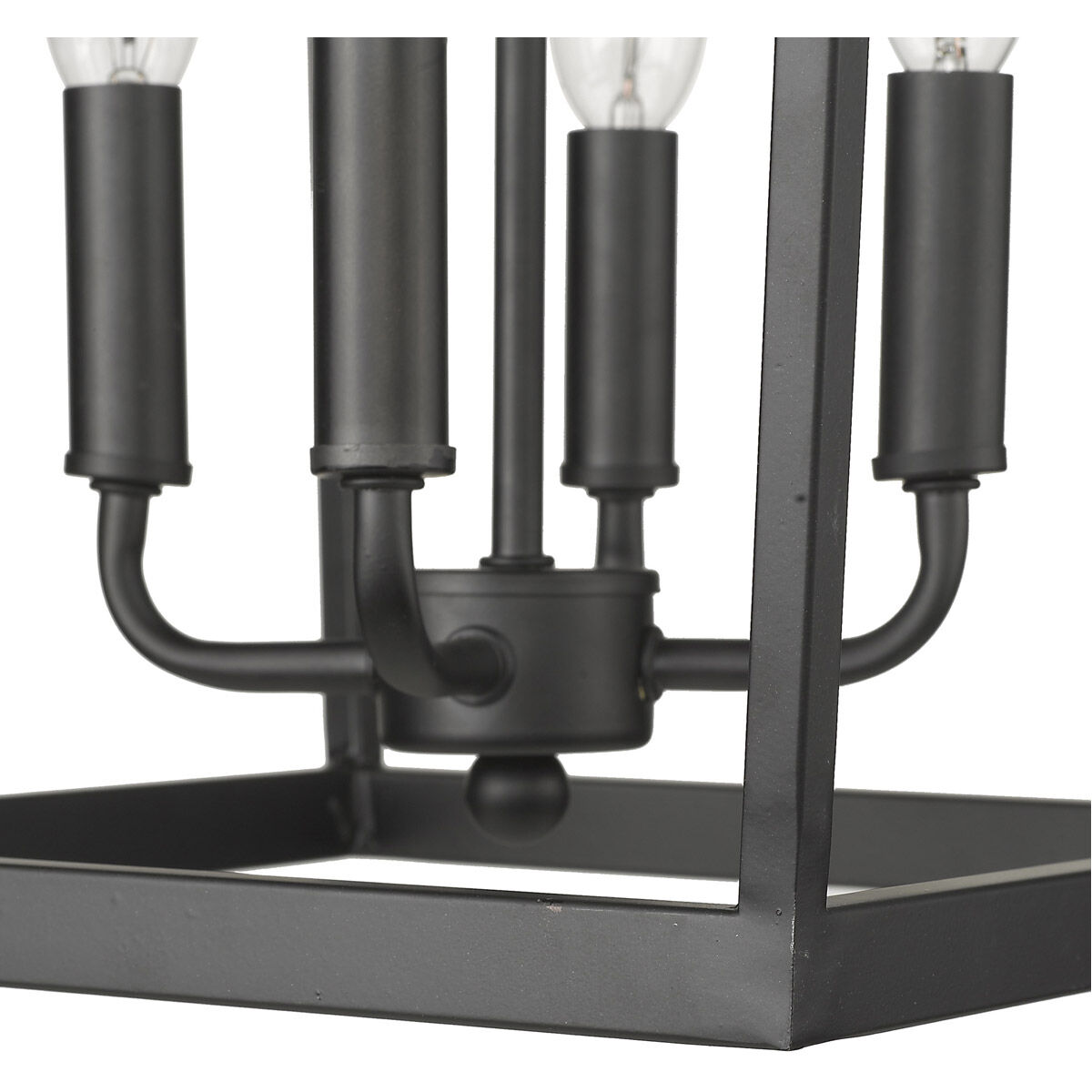 Kennedy 8 Light 20 inch Matte Black Chandelier Ceiling Light