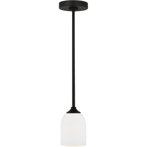 Emile 1 Light 4 inch Midnight Black Pendant Ceiling Light