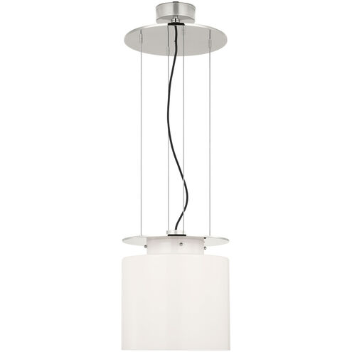 Ray Booth Elias LED 13 inch Polished Nickel Floating Pendant Ceiling Light
