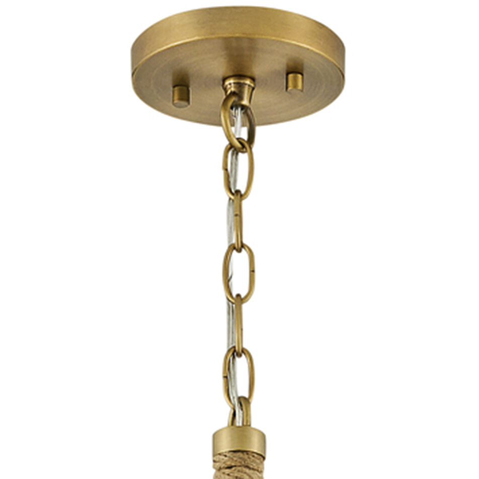 Nash 1 Light 10 inch Heritage Brass with Black accents Pendant Ceiling Light