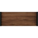 Drake 73" Two Door Walnut Bookcase Etagere in Medium Brown