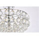 Savannah 3 Light 16 inch Chrome Flush Mount Ceiling Light