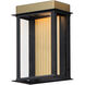 Rincon LED 10 inch Black / Gold Outdoor Wall Mount