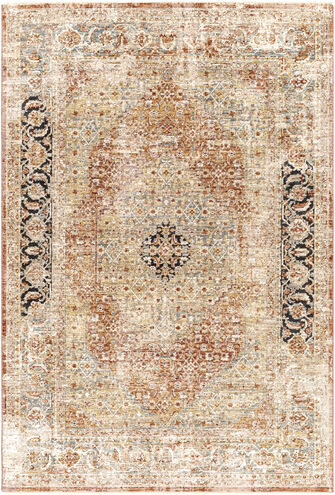 Aspendos 89 X 60 inch Brick Red Rug, Rectangle