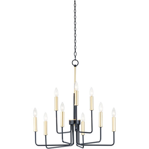 Sullivan 9 Light 25 inch Black/Gold Multi-Tier Chandelier Ceiling Light