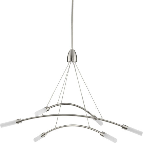 Kylo LED LED 40 inch Brushed Nickel Chandelier Ceiling Light, Progress LED