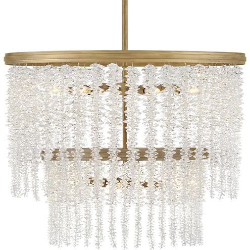 Rubina 10 Light 26 inch Burnished Gold Chandelier Ceiling Light