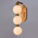 Mod 3 Light 6.75 inch Satin Brass Sconce Wall Light