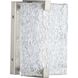 LED Stone Glass LED 8 inch Brushed Nickel ADA Wall Sconce Wall Light, Progress LED