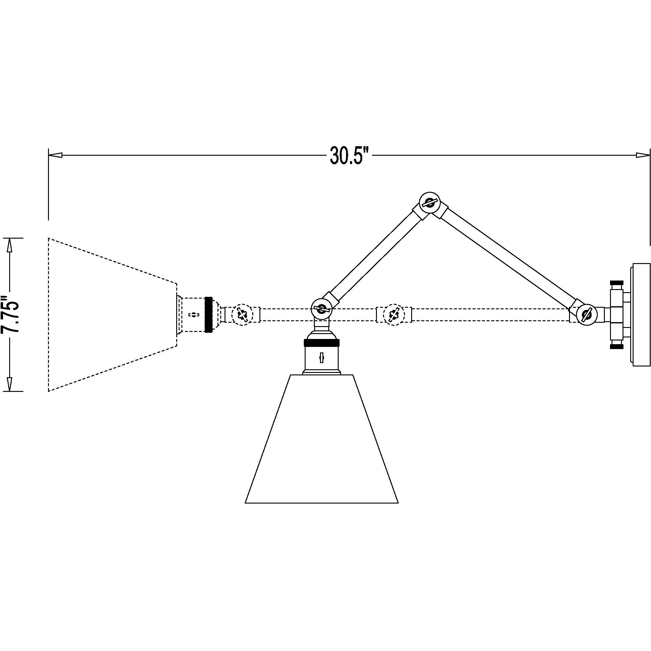 Gayson 1 Light 7.75 inch Rubbed Brass Wall Sconce Wall Light