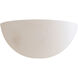 ML 1 Light 13 inch White Ceramic Wall Sconce Wall Light