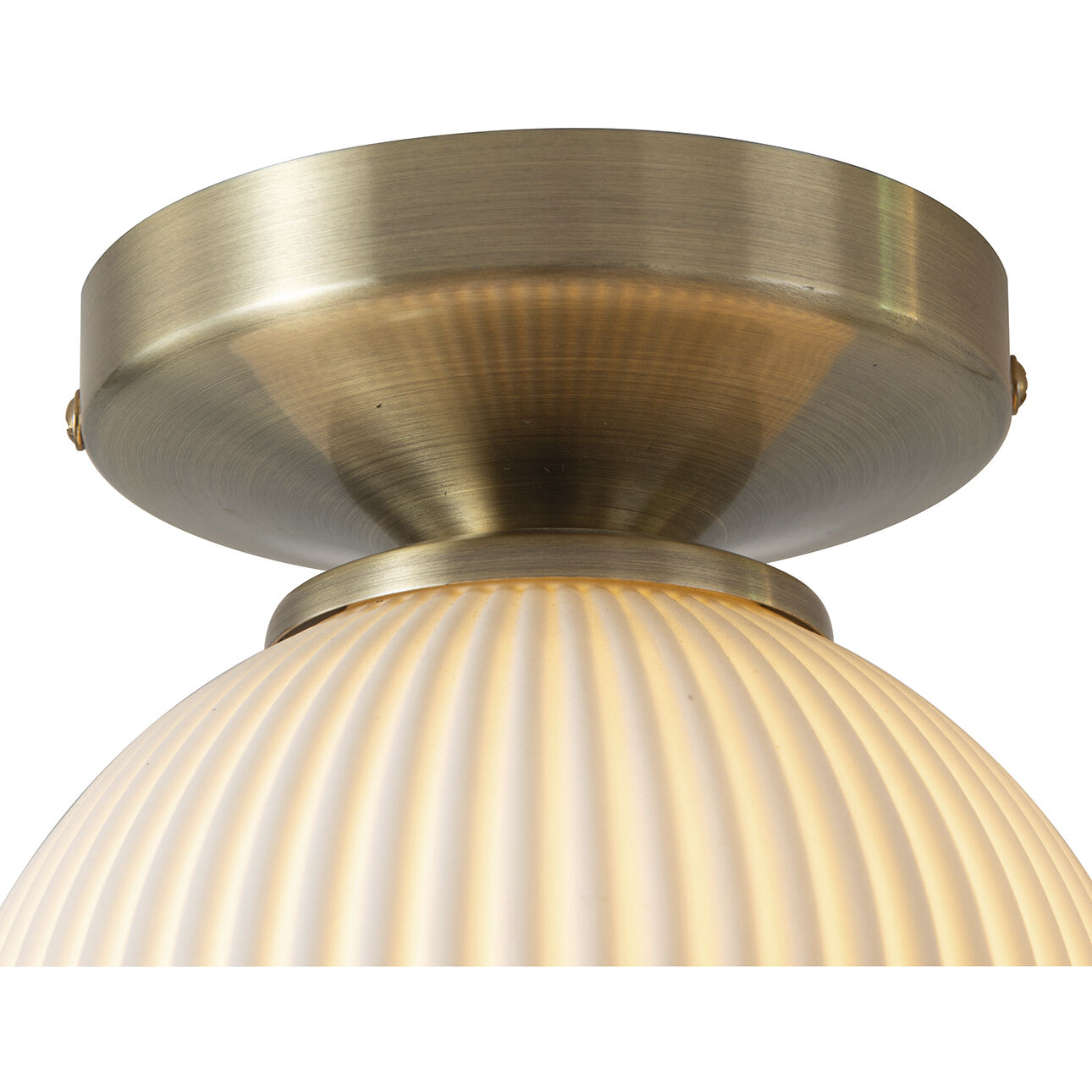 Petaluma LED 6 inch Weathered Brass Semi-Flush Mount Ceiling Light